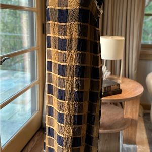 Khaite Plaid Slip Dress